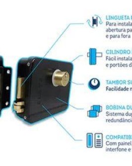 FECHADURA ELÉTRICA DE SOBREPOR MECÂNICA - ELSYS - Foto 2